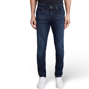 7 For All Mankind Slimmy Luxe Performance | Men's Dark Wash Jeans | Size 31/33